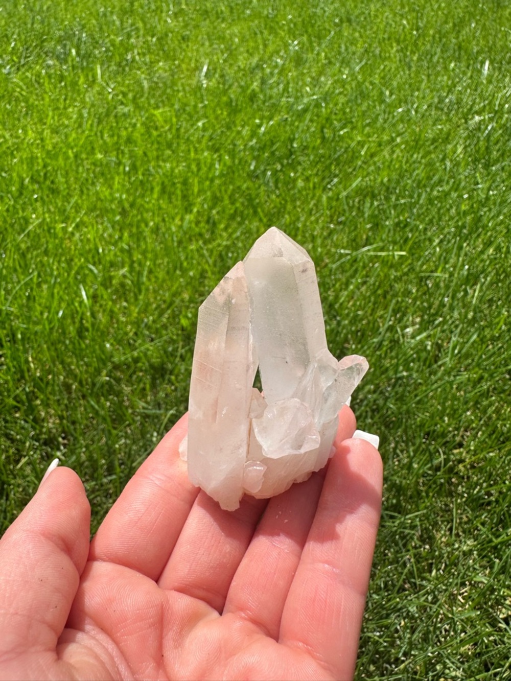 Clear Quartz Crystal Cluster - Natural White Crystal From Madagascar